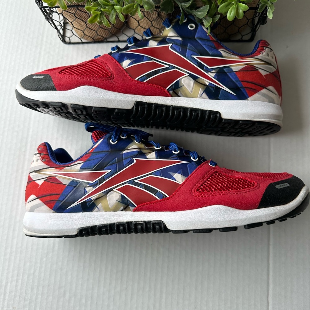 Reebok Blue and Red Sneakers